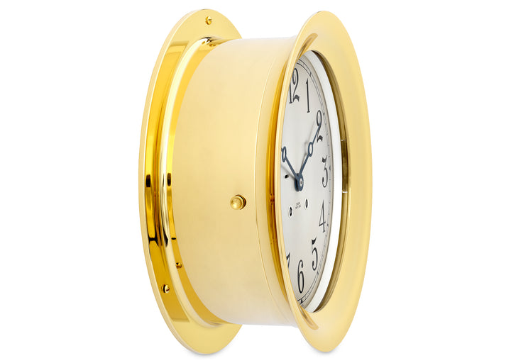 8 1/2" Ship's Bell Clock in Brass