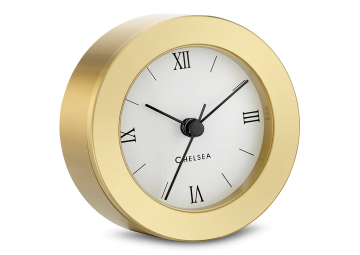Duxbury Desk Clock, Brass