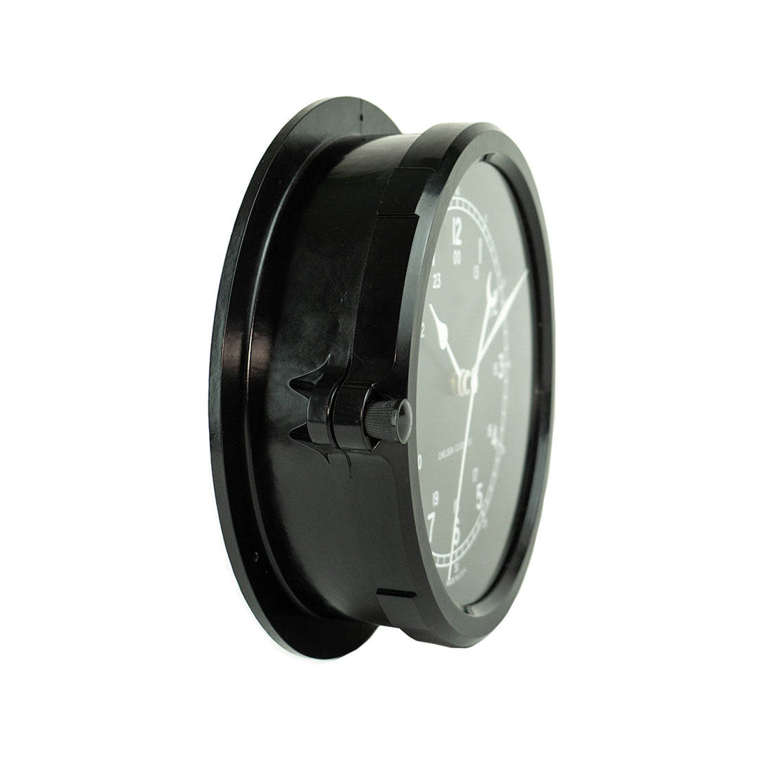 Naval Deck Clock - 8.5" Black Dial