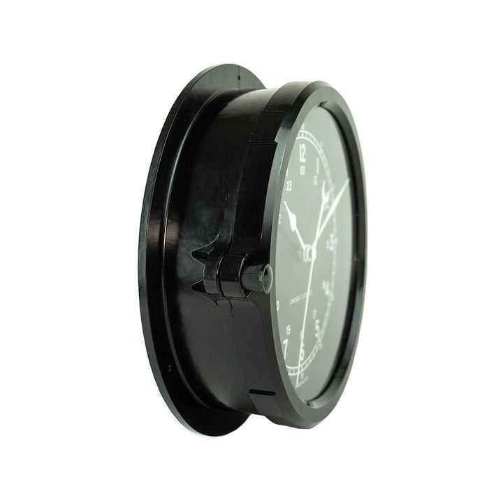 Naval Deck Clock - 8.5" Black Dial