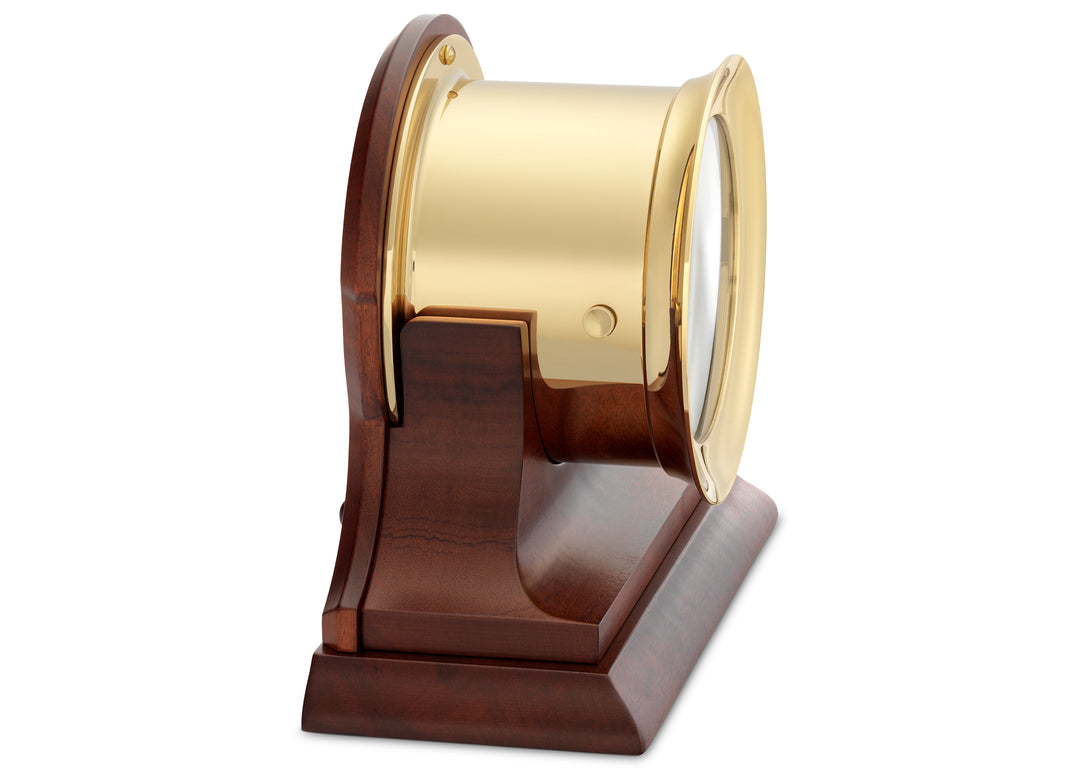 4 1/2" Ship's Bell Clock,  Traditional Base