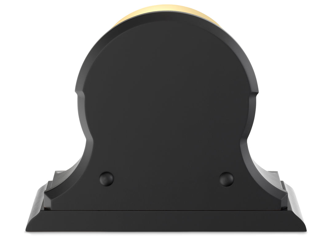 4.5" Ship's Bell Clock on Black Traditional Base