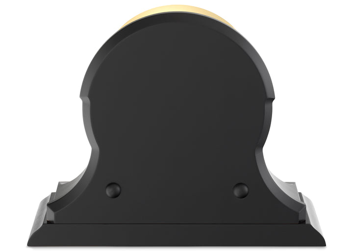 4.5" Ship's Bell Clock on Black Traditional Base