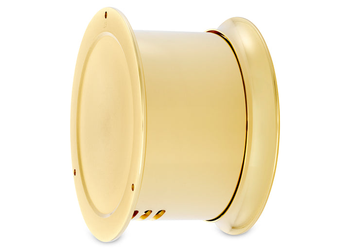 4 1/2" Shipstrike Quartz Clock in Brass