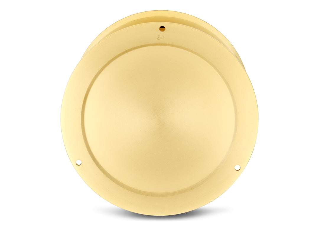 4 1/2" Shipstrike Quartz Clock in Brass