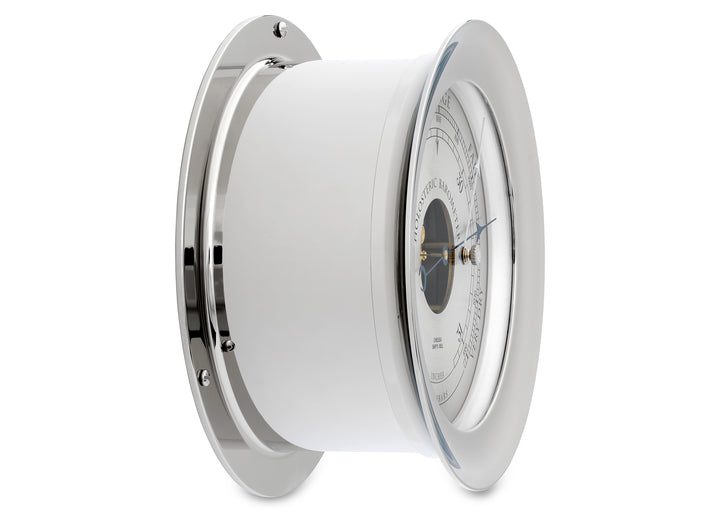 6" Ship's Bell Barometer in Nickel