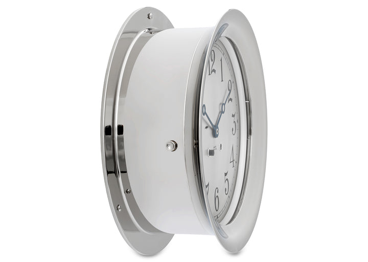 8 1/2" Ship's Bell Clock in Nickel