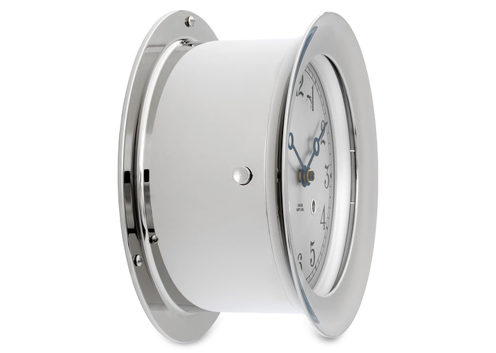 4 1/2" Ship's Bell Clock in Nickel