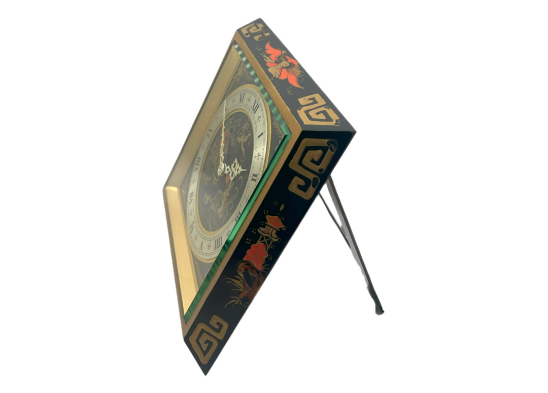 6 5/8" Chinese Lacquer Clock, 1958