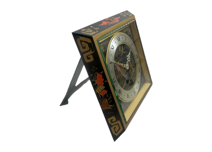 6 5/8" Chinese Lacquer Clock, 1958