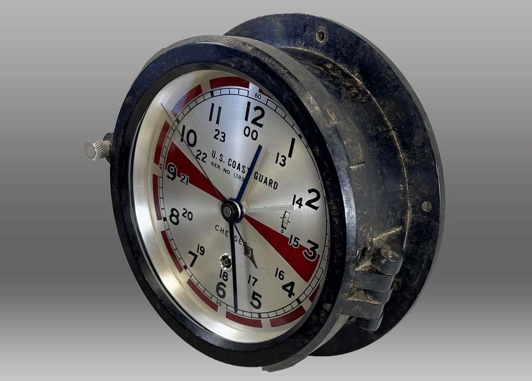 6" Marine Mechanical Radio Room 12E Clock, 1942