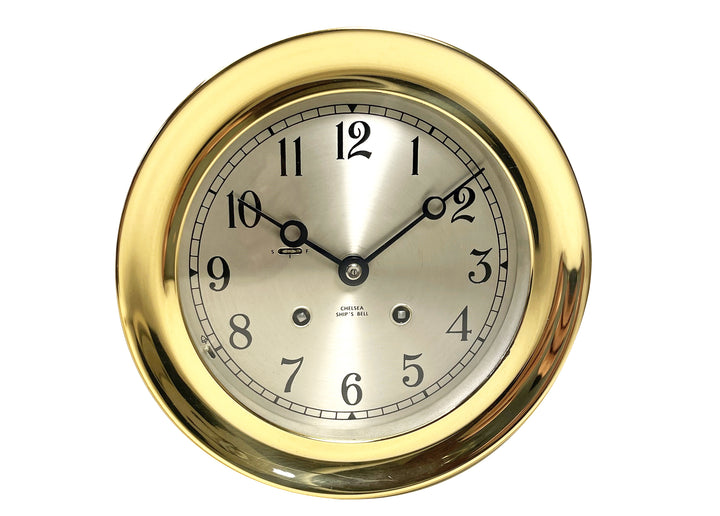 6" Ships Bell 4L Brass Hinge Clock