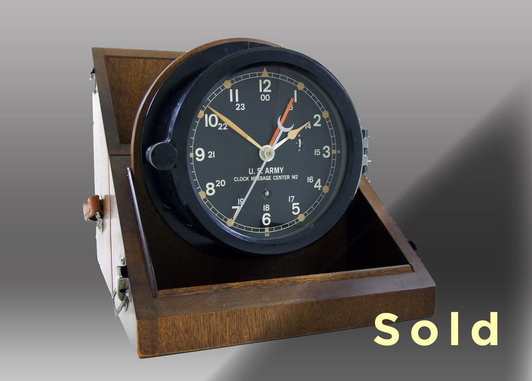 6” Marine Mechanical Message Center Clock, 1983