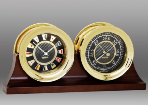 Flag Clock and Barometer Set
