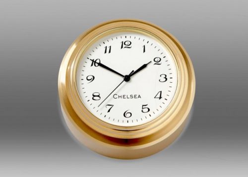 Waterfall Brass Paperweight Clock