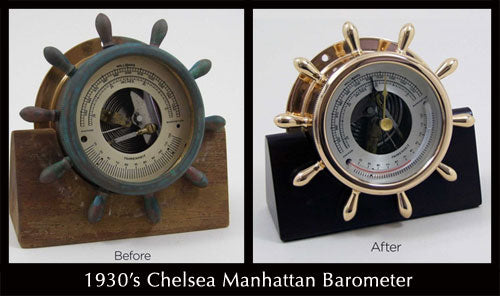 Antique Chelsea Manhattan Barometer