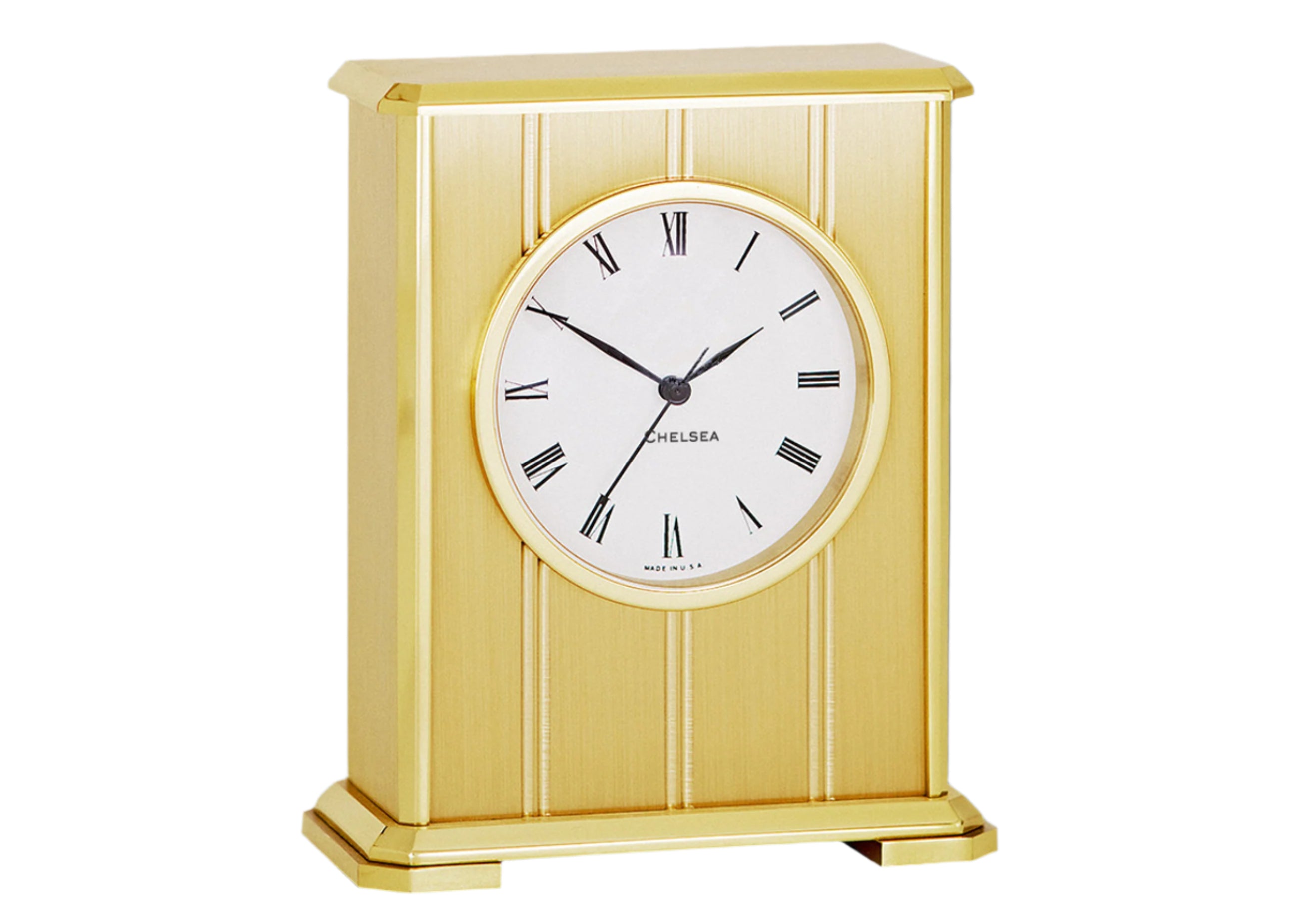 Embassy Quartz Brass Mantel Clock - Chelsea Clock