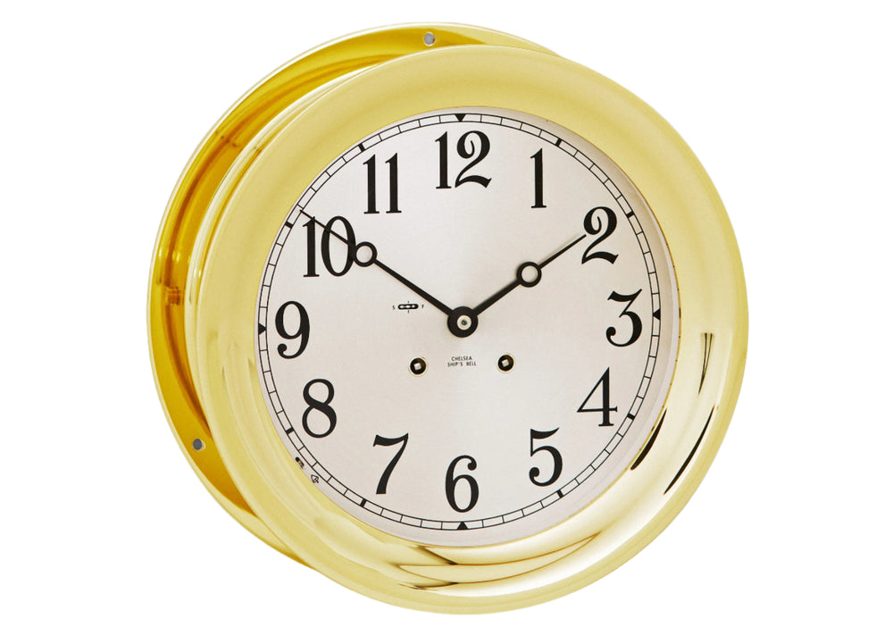 8 1/2" Ship's Bell Clock in Brass