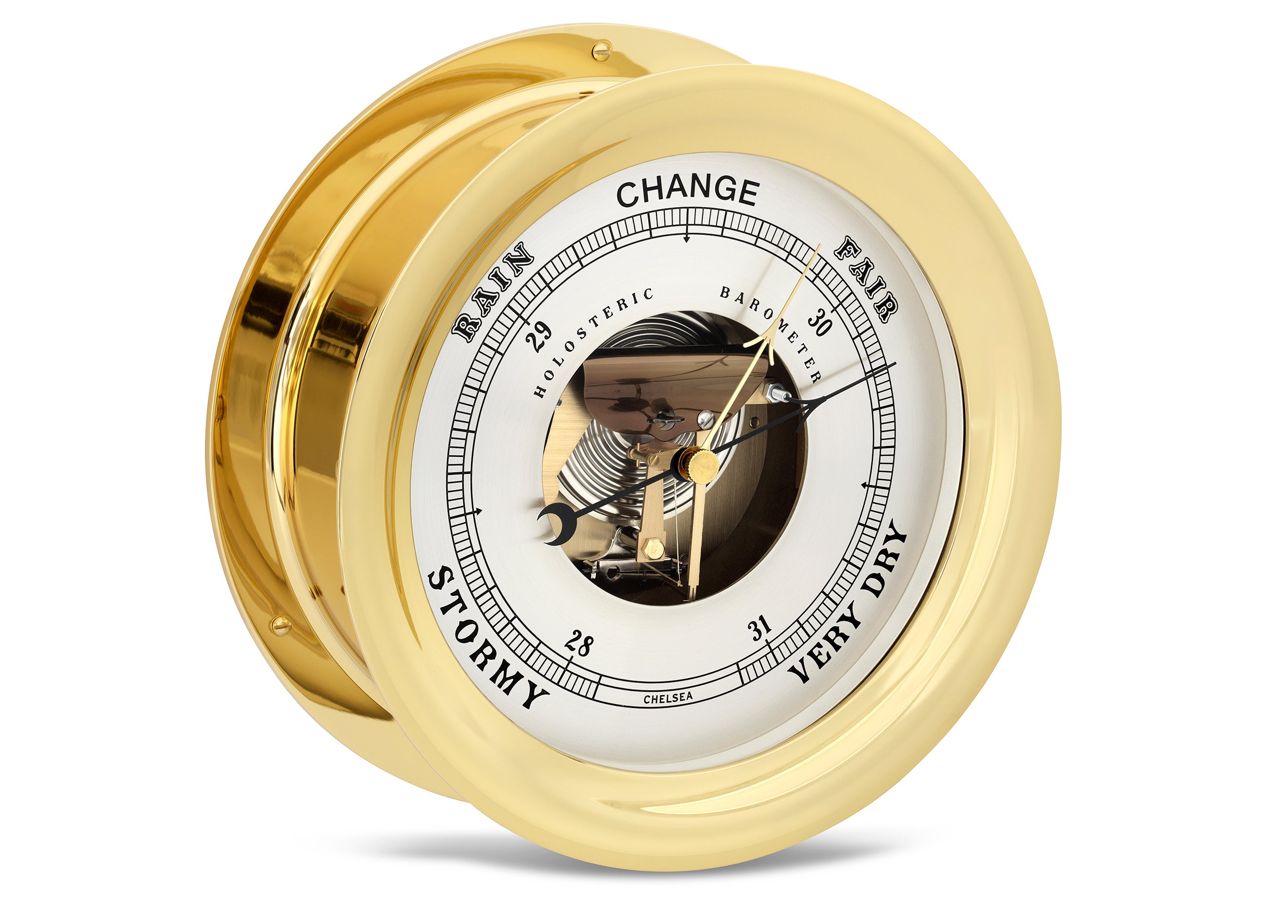 Ship's Bell Barometer – Brass Bezel – 8 1/2