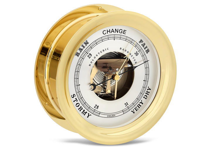 8 1/2" Ship's Bell Barometer in Brass