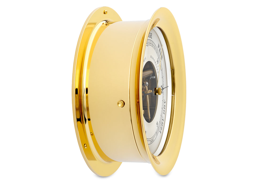 8 1/2" Ship's Bell Barometer in Brass