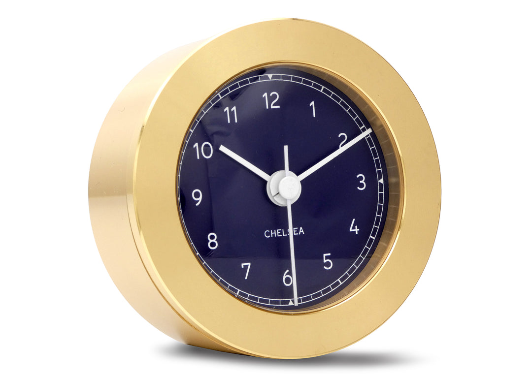 Duxbury Desk Clock, Brass