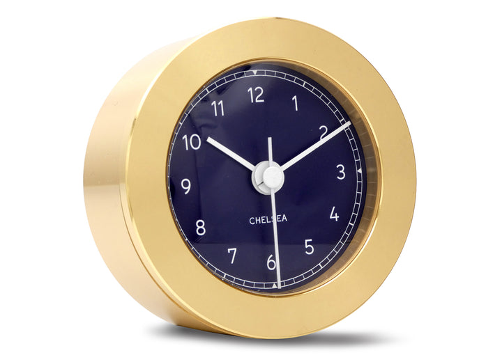 Duxbury Desk Clock, Brass