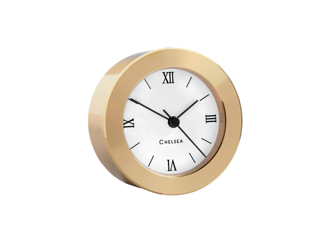 Duxbury Desk Clock, Brass