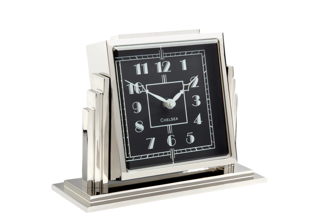 コレクション 20s 30s vintage art deco table clock Cattin & Co : Art Déco table clock with enamels (1920s - 1930s