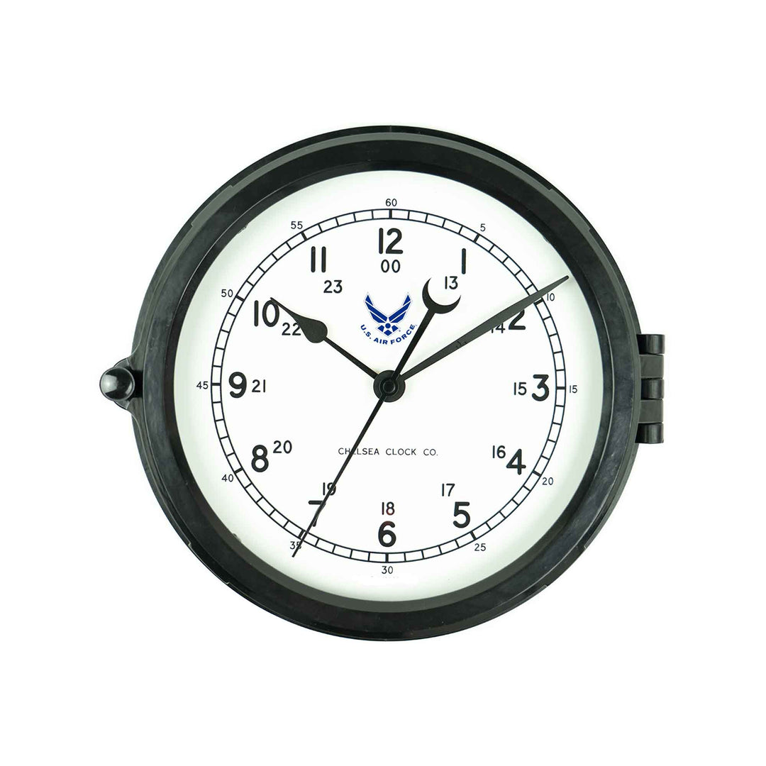 Naval Deck Clock Air Force Blue Lockup Logo