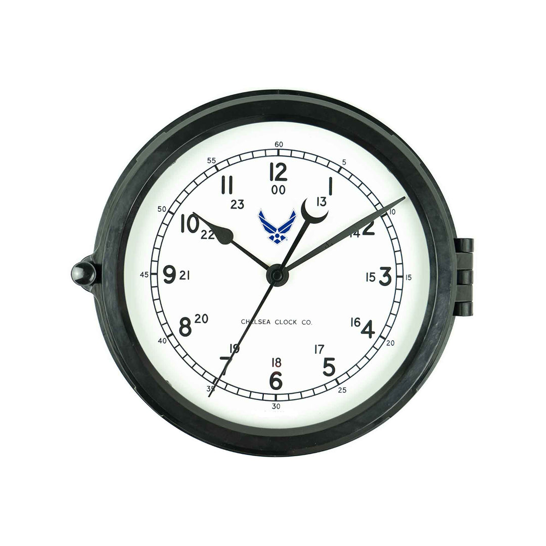 Naval Deck Clock Air Force Blue Logo