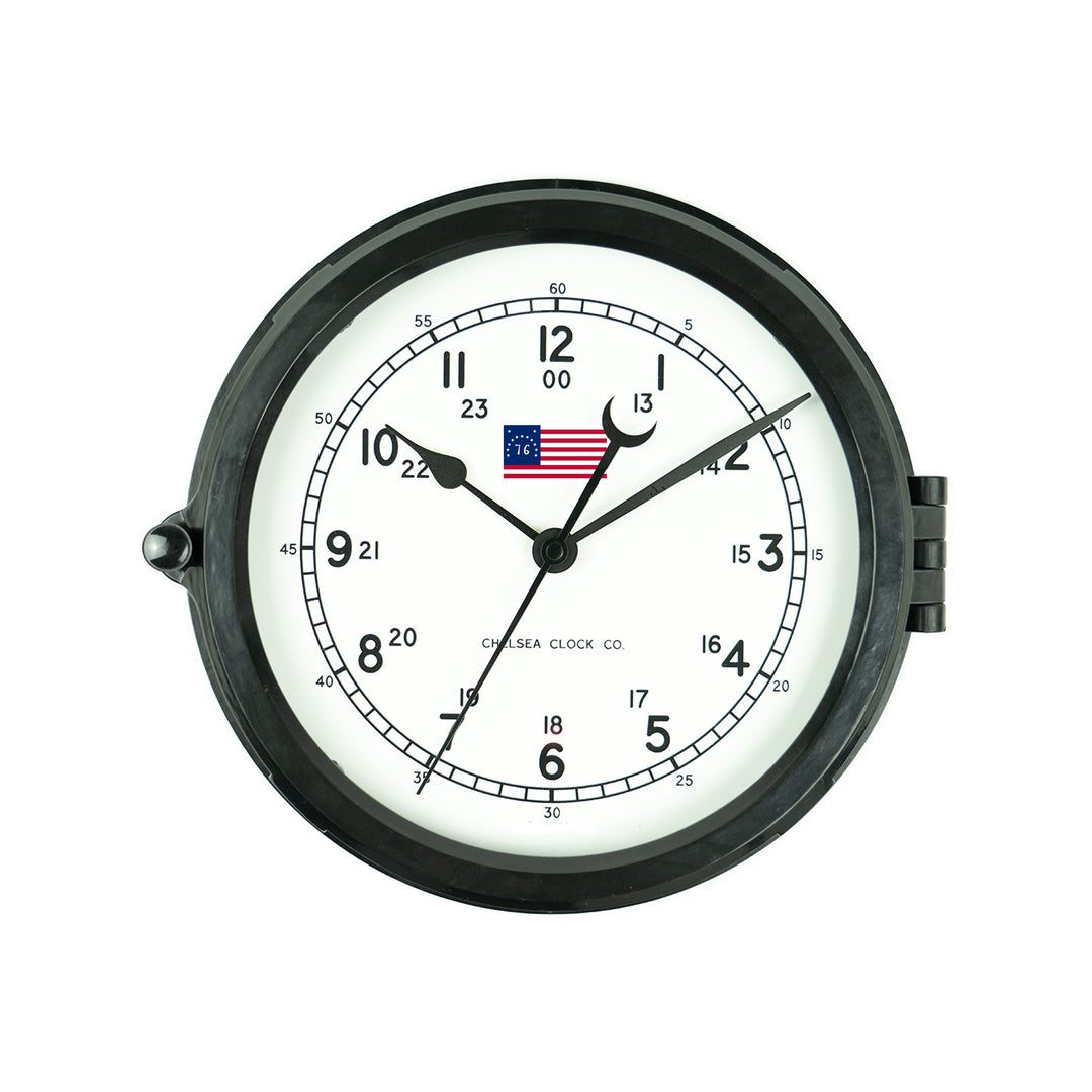 Naval Deck Clock - Bennington Flag