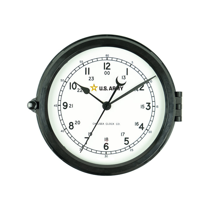 Naval Deck Clock - U.S. Army Logo Banner