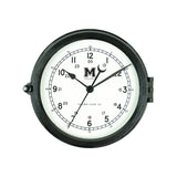 Naval Deck Clock - University of Massachusetts Black M Logo