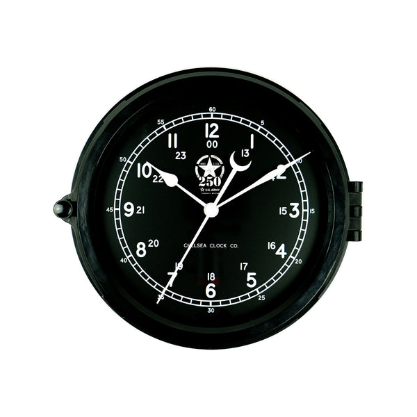 Army M2 Chelsea Clock | Black U.S. Army 250th Anniversary