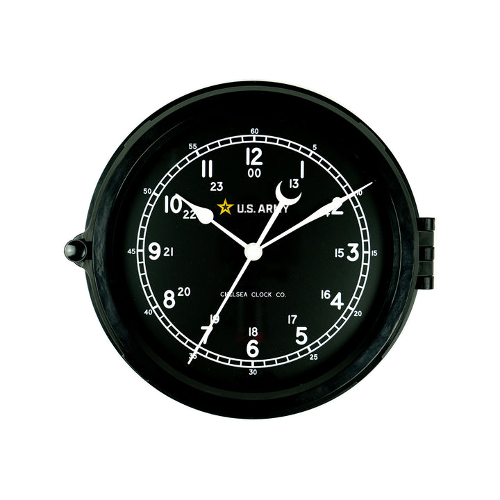 Naval Deck Clock - U.S. Army Logo Banner