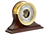 8 1/2" Ship's Bell Barometer, Traditional Base