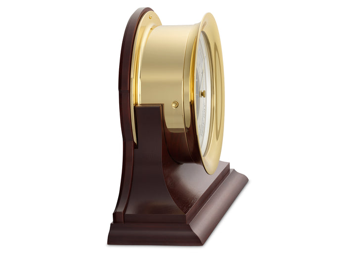 8 1/2" Ship's Bell Barometer, Traditional Base