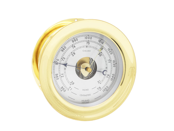 6" Shipstrike Barometer in Brass