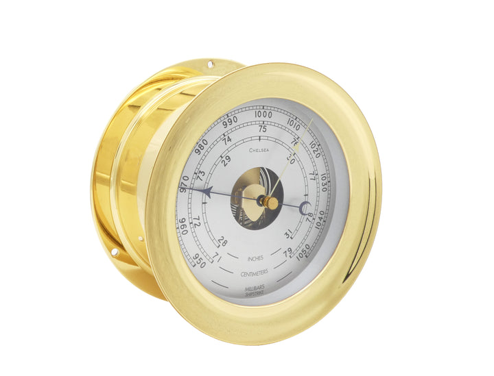 6" Shipstrike Barometer in Brass