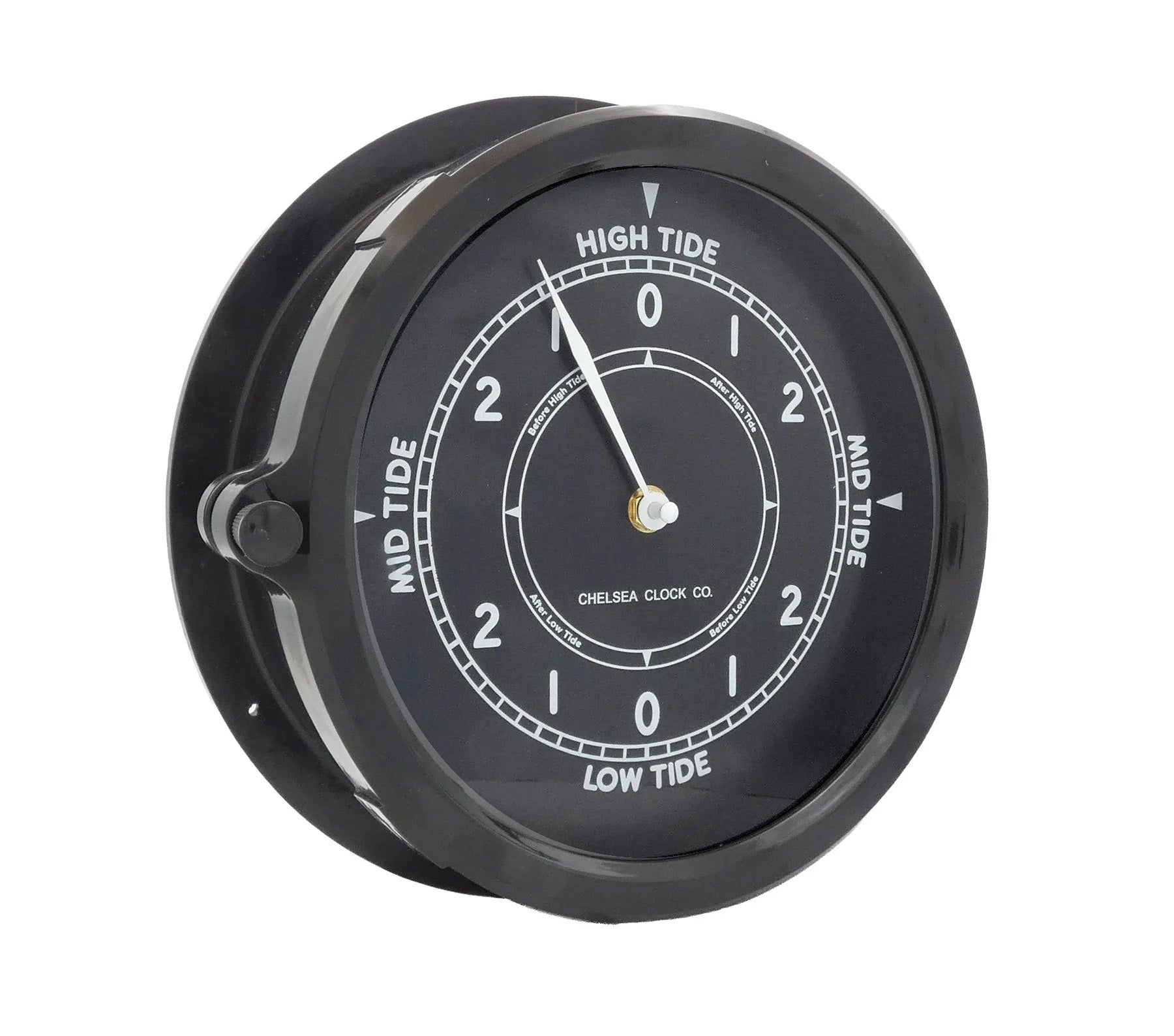 Naval Deck Tide Clock | Black Dial | Chelsea Clock