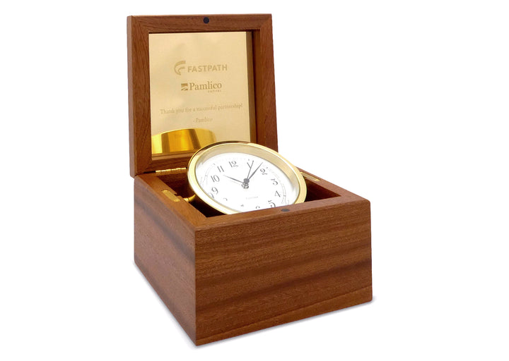 Boardroom Clock in Brass