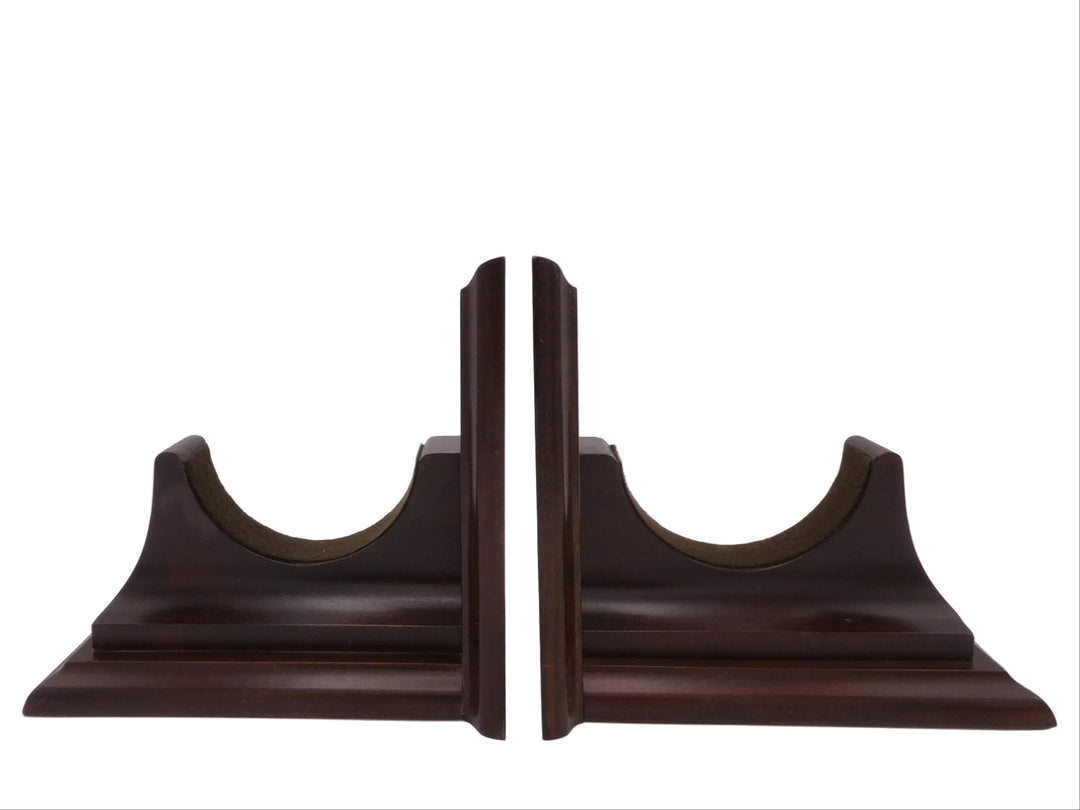 Pair of wooden bookends