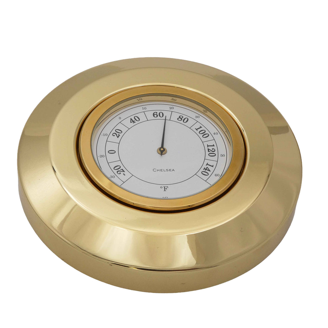 Chart Weight Thermometer High Polish Brass