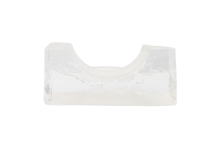 4 1/2" Sea Glass Base in Clear