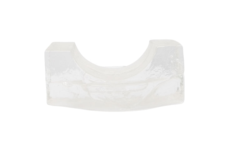 4 1/2" Sea Glass Base in Clear