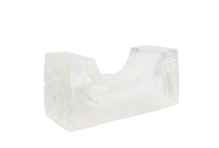 4 1/2" Sea Glass Base in Clear