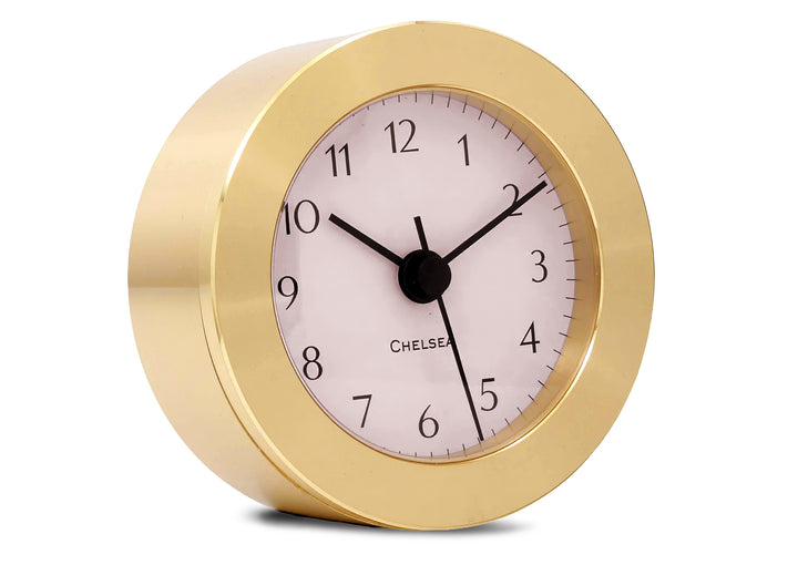 Duxbury Desk Clock, Brass