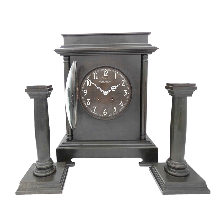 Antique Empire Clock and Candlesticks Set