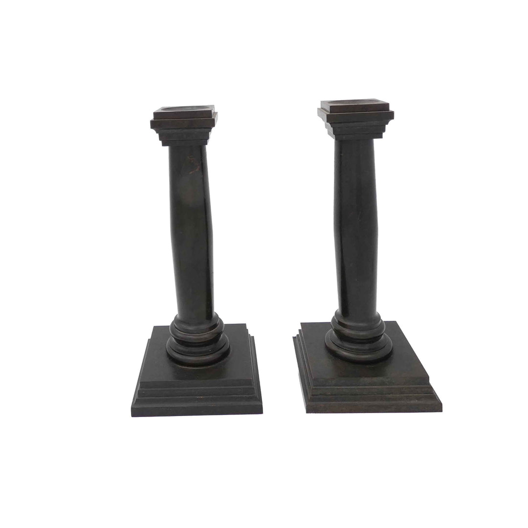 Antique Chelsea Clock Candlesticks